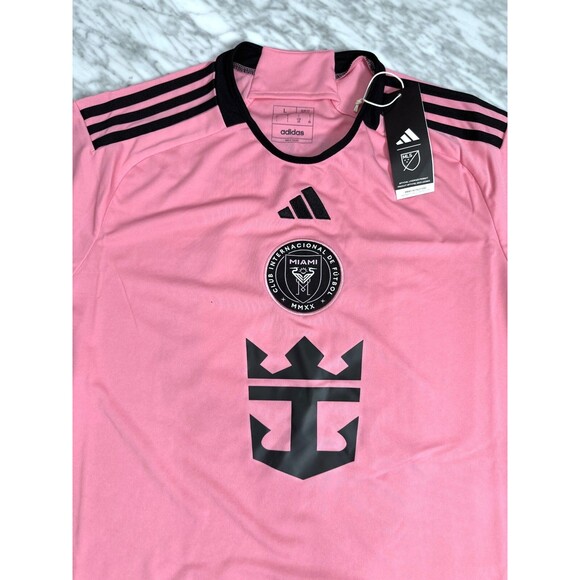 Adidas MLS Inter Miami CF Lionel Messi Home Jersey Men’s Soccer Large JE9741 NEW - Picture 8 of 9